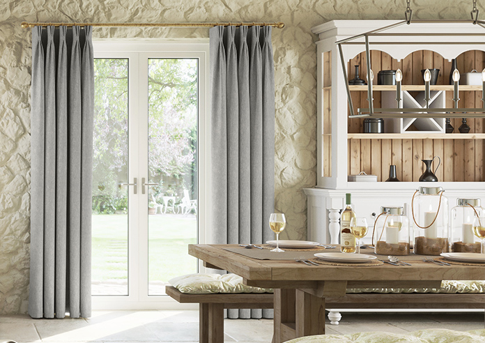 Delicate Chevron, Davy Grey - Made to Measure Curtains - Image 3